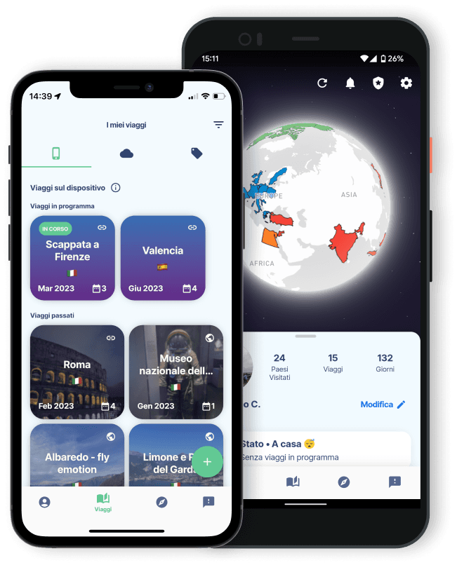 Main app screenshots